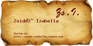 Zsidó Izabella névjegykártya